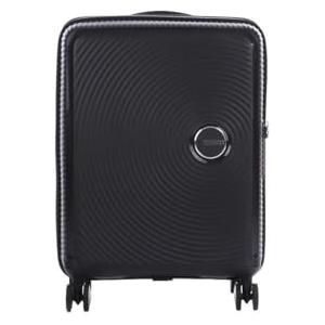 American Tourister Soundbox - Trolley S Espandibile Bagaglio a Mano, 55 cm, 35.5/41 L, Nero (Bass Black)