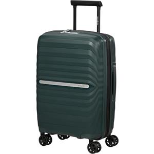 Samsonite Neo Flux - Spinner S Slim, Bagaglio a mano espandibile, 55 cm, 39/45 L, Verde giungla (Jungle Green)