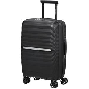 Samsonite Neo Flux - Spinner S Slim, Bagaglio a mano espandibile, 55 cm, 39/45 L, Nero (Black)