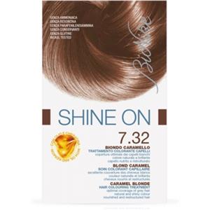 Bionike Shine On Tintura Permanente Biondo Caramello 7.32 - Senza Ammoniaca, Nutriente e Protettiva