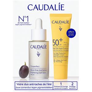 Caudalie Vinoperfect Caudalie Kit Vinoperfect Siero Illuminante Anti Macchie + Fluido ad Altissima Protezione SPF 50+ 1 pz Set