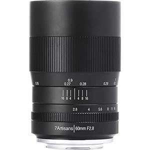7artisans 60 mm F2.8 Macro APS-C Obiettivo Grandangolare Fisso per Fotocamere Sony E-mount