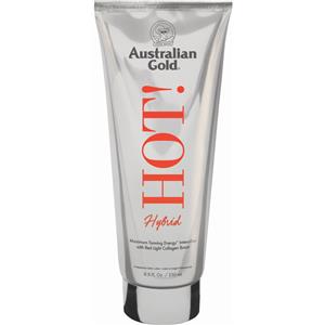 Australian gold Hot! Hybrid 250 ml Trattamento solare che attiva l'abbronzatura con effetto anti-age