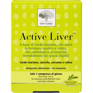 NEW NORDIC Srl Active Liver 60 compresse - Integratore per il fegato