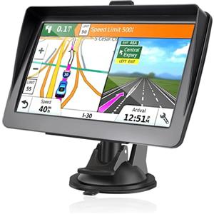HEYOUTH Navigatore GPS 7 Pollici per Auto/Camion/Camper 2025 - Mappe Europa Aggiornate Gratis, Avvisi Velocità & POI, Guida Vocale