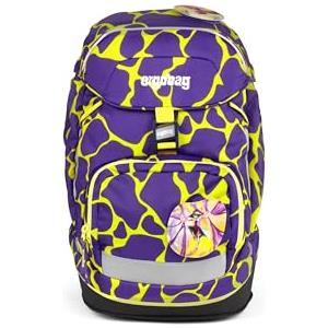 ergobag prime zaino scolastico elementare per bambini, idrorepellente, ergonomico, 20 litro, 1100g SuperpowerBear - Lilla
