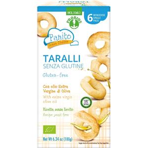 Probios Panito Taralli Senza Glutine e Senza Lievito 180g - Biologici con Olio Extra Vergine di Oliva