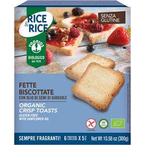 Probios Fette Biscottate Senza Glutine con Olio di Semi di Girasole - 300g, Biologiche e Croccanti