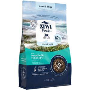 ZIWI Peak Steam & Dried Cibo Secco per Gatti - Pesce Selvatico del Pacifico Meridionale - 2,2 kg