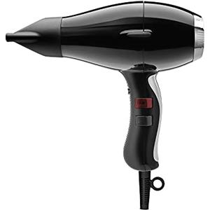 elchim Phon per capelli Elchim 3900 Healthy Ionic Black & Silver|Asciugacapelli Professionale, Silenzioso, Leggero & Bilanciato per Capelli Sani, Morbidi & Lucidi|Tempi di Asciugatura Ridotti del 30%-2400W