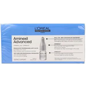L'Oréal Professionnel Aminexil Advanced Fiale Anticaduta 10x6ml - Trattamento per capelli fini con Aminexil e Omega 6
