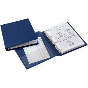 SEI ROTA Raccoglitore Sanremo 2000 - 4 anelli a D 50 mm - dorso 7,5 cm - A4 - blu