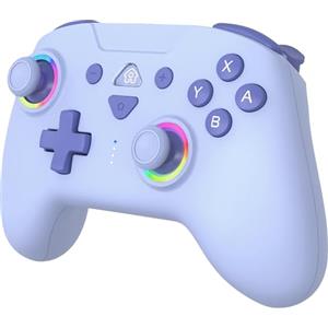 SUBSONIC - Joystick Senza Fili per Switch/Switch 2 - Wireless Controller Bluetooth con LED, Vibrazione e Giroscopio - Blu Dolce