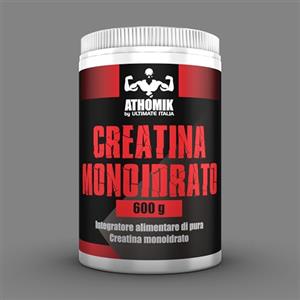 ULTIMATE ITALIA Athomik by Ultimate Italia - Creatina monoidrato - 600g - Integratore alimentare di pura creatina monoidrato