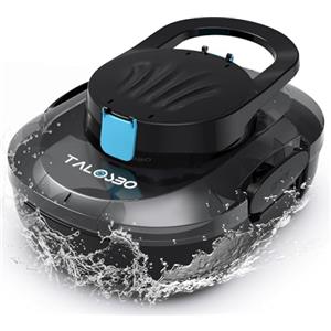 TALOSBO S1PRO (Versione 2026) Robot Piscina Senza Fili, 120 Min di Pulizia, Doppio Motore Aspiratore Piscina, Ricarica 2,5 Ore, per Piscine a Fondo Piatto fino a 100 m²