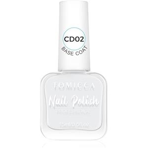 TOMICCA Base Coat, smalto per unghie, 15 ml, lucido, ad asciugatura rapida, a lunga durata, bianco latte, a base d'acqua, per nail art fai da te