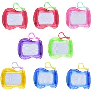 Veebmys 8 Pezzi Mini Lavagne Magnetiche per Bambini, Lavagna Magica da Disegno con Portachiavi, Mini Lavagnette Colorabili, Festa, Bomboniere, Compleanno, Regalini (8)