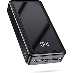 EVARY Power Bank 24000mAh con 3 Uscite e 2 Ingressi Ricarica Rapida 22.5W Caricabatterie Portatile con USB C,Carica Batterie Portatile per Cellulare con Torcia, Powerbank Potente per iphone,Xiaomi,Samsung