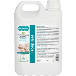 BACTERISAN Bacterisan Hospigel 5L : Gel shampoo protettivo dermo-ecologico : Shampoo cremoso e schiumoso per uso quotidiano : Prodotto Ecolabel 1L