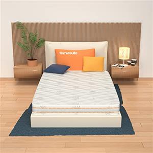 MiaSuite AILIME SRL Materasso Memory 4 Strati Francese Top Air Relaxa Misura 140x190 Alto 25 cm Rivestimento Aloe Vera
