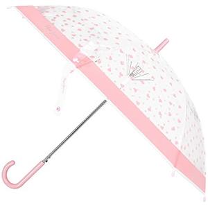 Pepe Jeans Evelin Ombrello Rosa Poliestere con bastone in Alluminio, Rosa, Ombrello