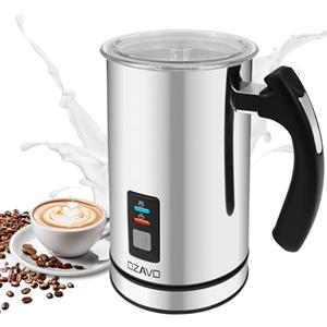 OZAVO Montalatte Elettrico Montalatte Automaticoin Acciaio Inossidabile Controllo Temperatura Schiuma per Latte e Caffè Calda e Fredda