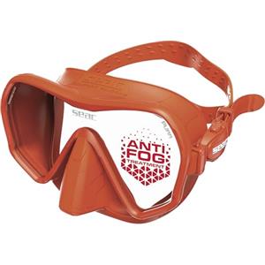 SEAC Pura - Maschera Subacquea Monolente Frameless in Silicone | Maschera per Immersioni e Snorkeling Antifog Low Volume con Fibbia 3D