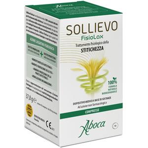 Aboca Sollievo Fisiolax 90 Compresse - Dispositivo Medico Naturale per il Trattamento della Stitichezza