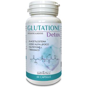 NATURETICA Glutatione Detox 60 capsule - Supporto epatico e depurativo con N-acetilcisteina e estratti di tarassaco