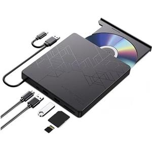 CCZRD Lettore Ottico Portatile For Unità Blu-ray Esterna 5 In 1, Lettore DVD E Masterizzatore CD For PC Portatile