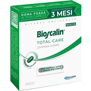 Giuliani Bioscalin Total Care - Integratore Alimentare per Capelli, Pelle e Unghie con Zinco, Niacina e Vitamina D3 - 90 Compresse