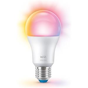 WiZ Lampadina Goccia Smart LED WiFi, Luce Bianca o Colorata RGB Dimmerabile, Smerigliata, E27, equivalente a 60W, Tecnologia SpaceSense, Controllo Vocale (Alexa, Apple HomeKit, Google Home)