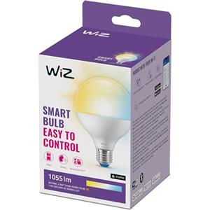 WiZ Lampadina Globo Smart WiFi, Luce Bianca da Calda a Fredda, attacco E27, equivalente a 75W, Tecnologia SpaceSense, Controllo Vocale (Alexa, Apple HomeKit, Google Home)