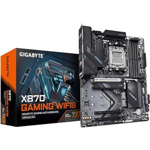 GIGABYTE X870 GAMING WIFI6 Scheda Madre - Supporta CPU AMD Ryzen 9000, VRM a 8+2+2 fasi, fino a 8000MHz DDR5 (OC), 1x PCIe 5.0, Wi-Fi 6, LAN 2.5GbE, USB 4