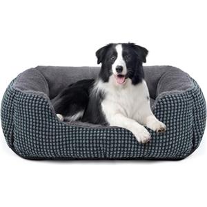 FURTIME Cuccia Cane Interno Taglia Media, Cuccia per Cani Lavabile, Antiansia Cuscino per Cani Antiscivolo Letto Cane, 63x53x20cm