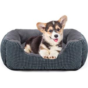 FURTIME Cuccia Cane Interno, Cuccia per Cani Lavabile, Cuscino per Cani Morbida Antiscivolo Anti Ansia, Letto Cane Taglia Piccola, 51x48x15cm