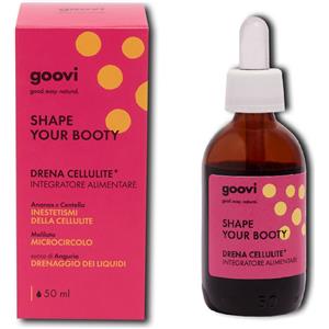 Goovi Shape Your Booty - Integratore Alimentare Drena Cellulite 50 ml, Riduce gli Inestetismi della Cellulite e Favorisce il Drenaggio dei Liquidi