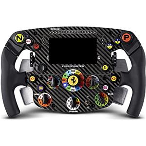 Thrustmaster Formula Wheel Add-On Ferrari SF1000 Edition, Volante Replica, PS5, PS4, PC, Cruscotto con Display e LED, Placca Frontale 100% Fibra di Carbonio, su Licenza