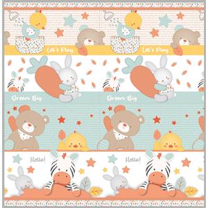 Baby Smile Tappeto Pieghevole in Schiuma Morbida 150x150 cm - Area Gioco Sicura per Bambini 10m