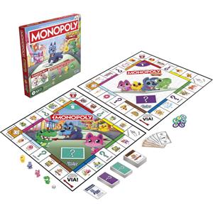HASBRO Monopoly Junior 2026 - Gioco da Tavolo 2 in 1 per Bambini dai 4 Anni, da 2 a 4 Giocatori