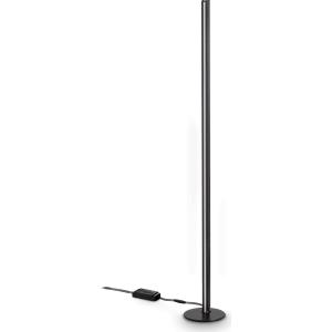 Ideal Lux DORICA Lampada da Terra LED 50W con Dimmer, 190 cm, Nero Cannettato