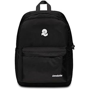Invicta Zaino CARLSON, Monoscomparto, Nero, Tasca porta pc, Per ragazzi, Ragazze e adulti, Scuola, Viaggi e tempo libero