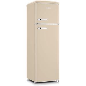 Severin RKG 8985 Frigorifero doppia porta vintage retrò con congelatore, 246 litri, Crema, 166x55 cm, Classe D (A+++)