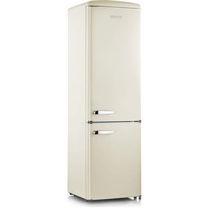 SEVERIN RKG 8923 SEVERIN Frigorifero combinato retrò con congelatore, 255 litri, Crema, 55 cm, Classe E (A++)