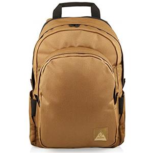 Invicta Zaino ROUND PLUS, Beige, Tasche multifunzione, Per ragazzi e adulti, Scuola, Ufficio, Viaggi e tempo libero
