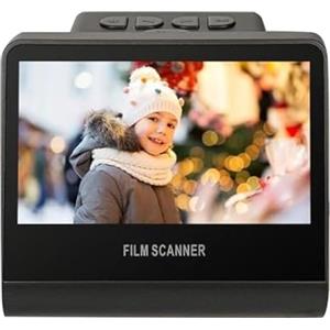 FAUOSWUK Digitalizzatore di Scanner di Pellicola e Diapositiva con Schermo LCD da 5 , Scanner Negativi per Vecchie Immagini su JPEG Digitale 22MP Veloce, Compatibile con 35, 126, 110