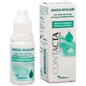 Contacta Gocce Oculari Yal 15ml - Dispositivo Medico CE con Acido Ialuronico per Arrossamento e Irritazioni