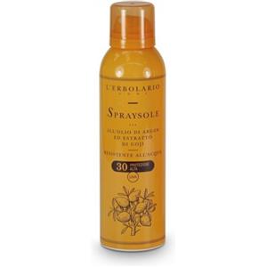 L'Erbolario Olio Spray Solare SPF30 con Olio di Argan e Estratti di Goji - 150 ml, Resistente all'Acqua