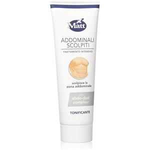 Matt, Addominali Scolpiti, Crema Intensiva Snellente, Azione Tonificante, Formula con Ingredienti di Origine Naturale, Dermatologicamente Testato, Confezione 200ml