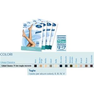 Sauber Collant 70 Denari Maglia Microrete Neutro Beige Taglia 2 - Compressione Graduata e Comfort
